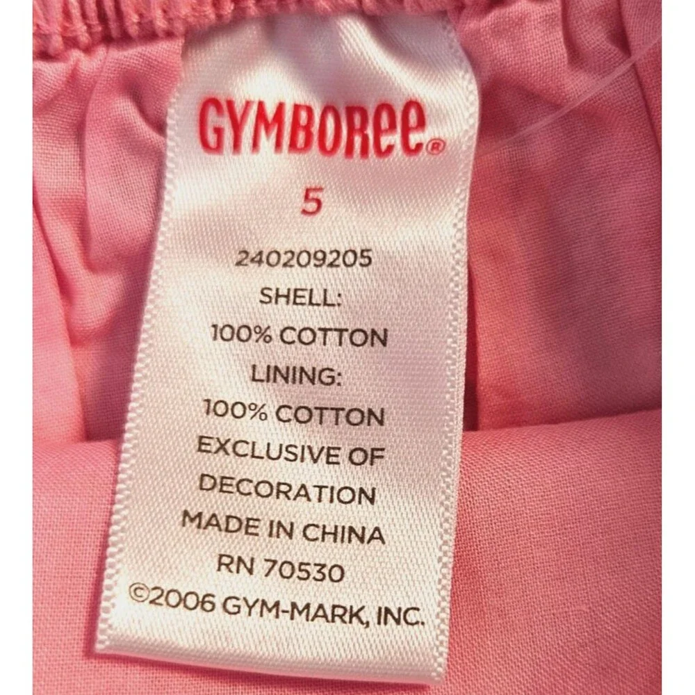 Vintage Gymboree Sunflower Fields Summer Outfit Size 5 Pink Skirt White Tank New